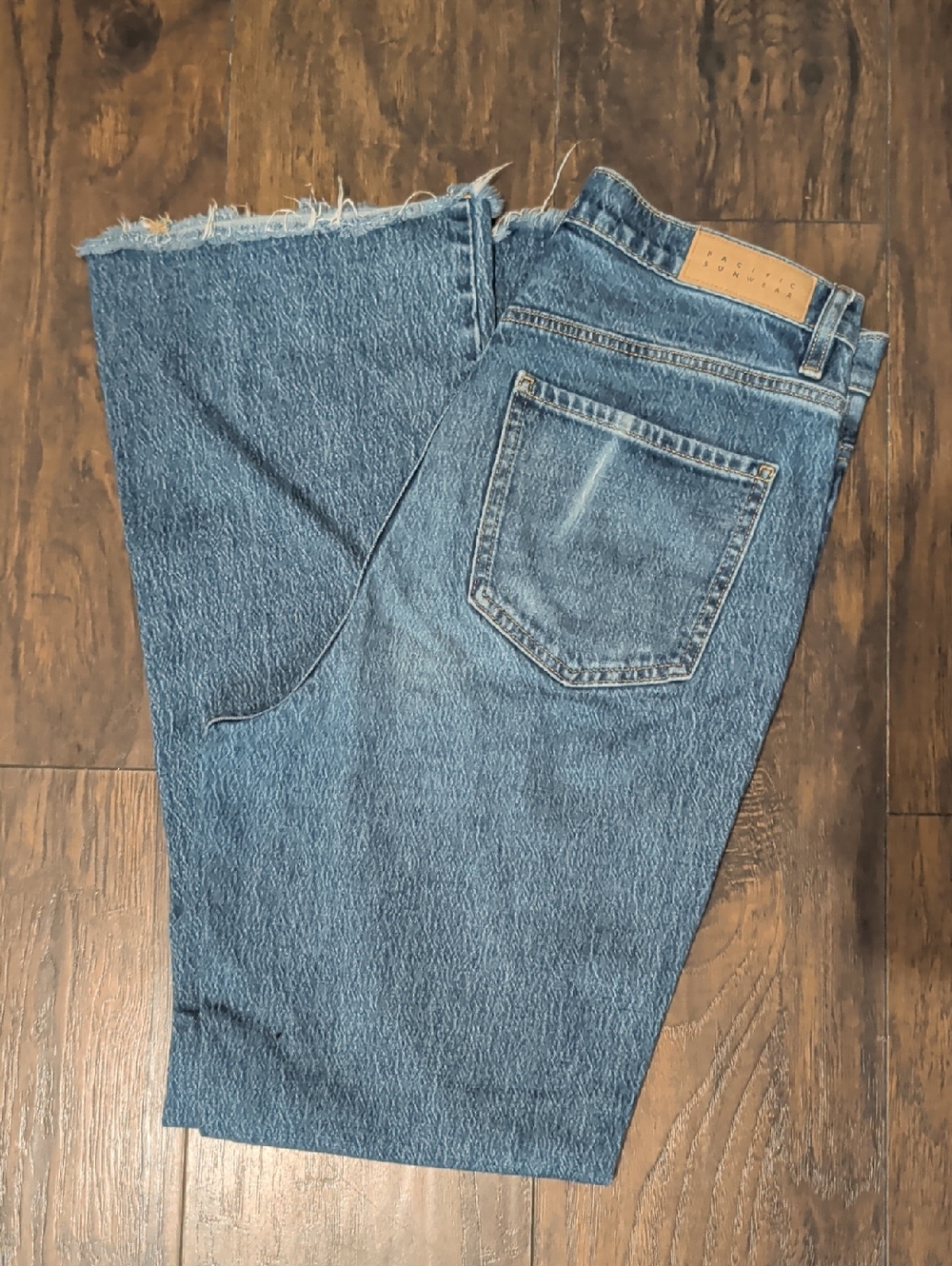 PacSun Blue Washed Denim Jeans with Contrast Stitching